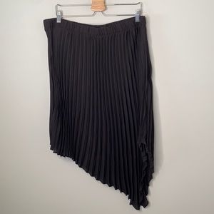 Michel Studio Lined Asymmetrical Pleated Skirt